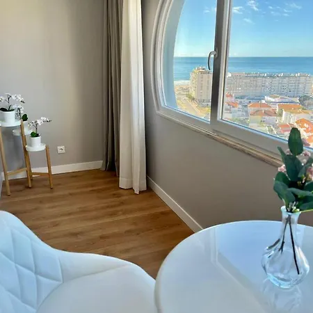 Apartament T2 Com Uma Vista Deslumbrante Sobre O Atlantico! Costa de Caparica Zewnętrze zdjęcie